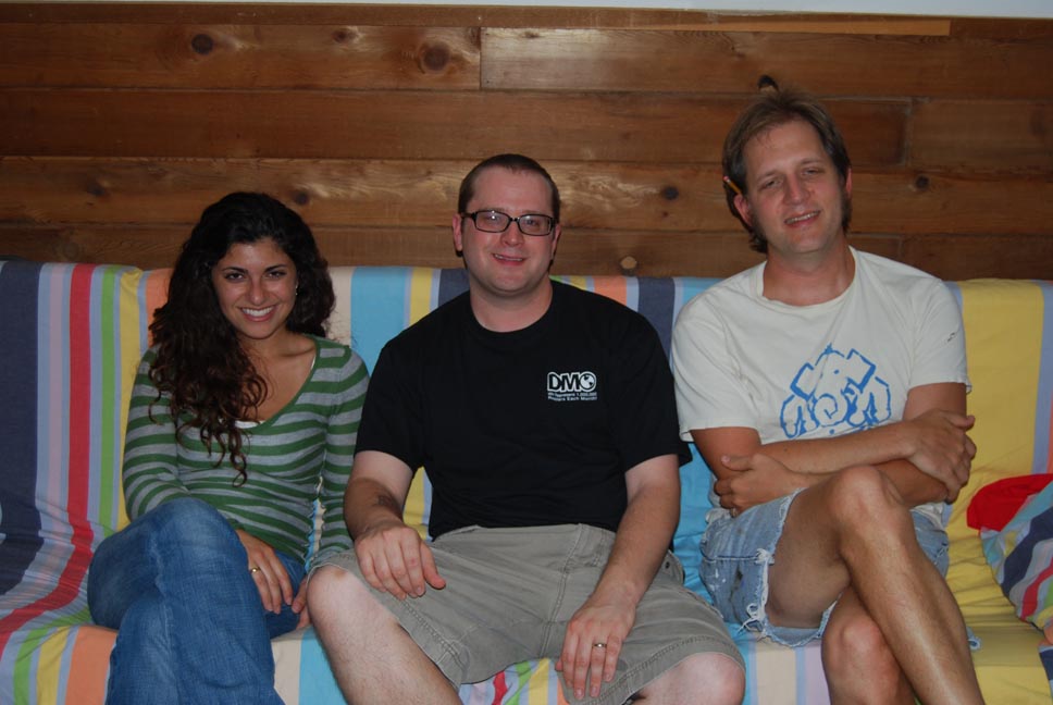 Laura, Heath and Grant, after DVD commentary Laura, Heath and Grant, after DVD commentary